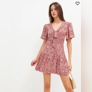 Reformation Adelina Dress La Vie En Rose size 2